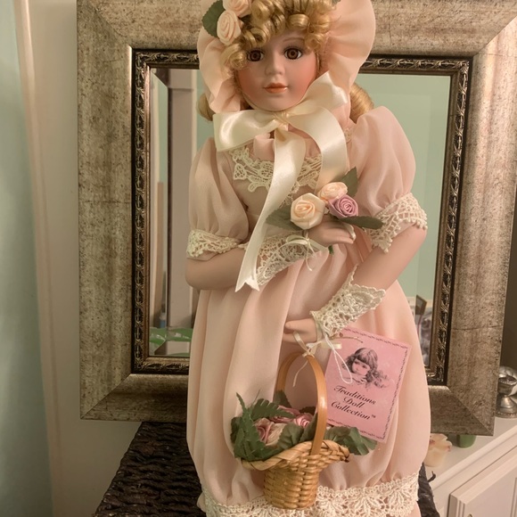 Vintage Traditions Doll Collection  "Olivia" Porcelain Doll - Picture 2 of 7